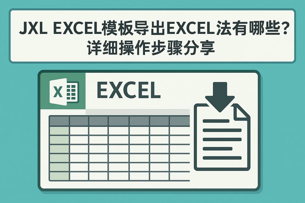 jxl excel模板导出excel方法有哪些？详细操作步骤分享